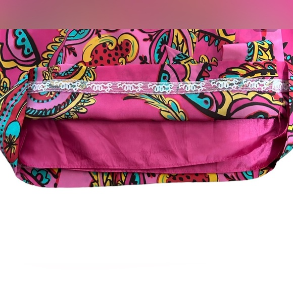 Lilly Pulitzer Anamaria Silk Skirt Azalea Pink Follow The Pink Road S - Picture 5 of 8